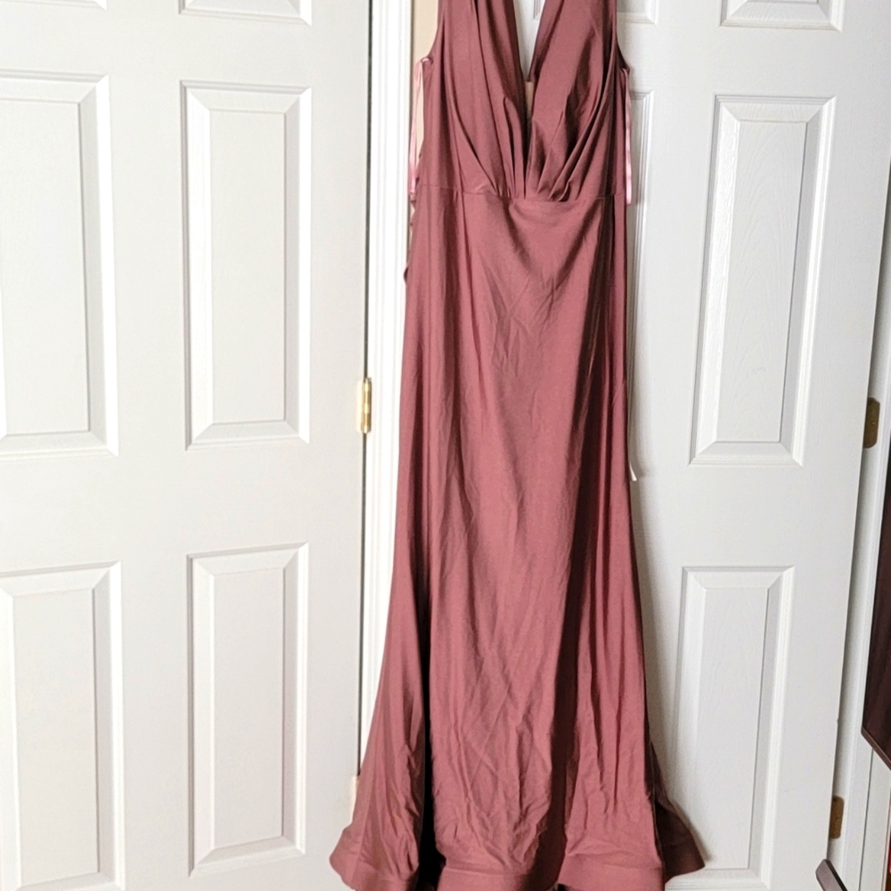 Elegant Blush Evening Gown